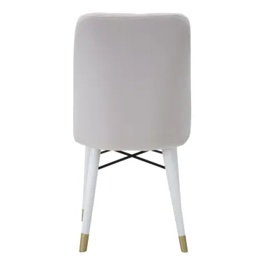 Krzesło BELLA Kremowe Zestaw 2 szt. 50x49x92,5 cm